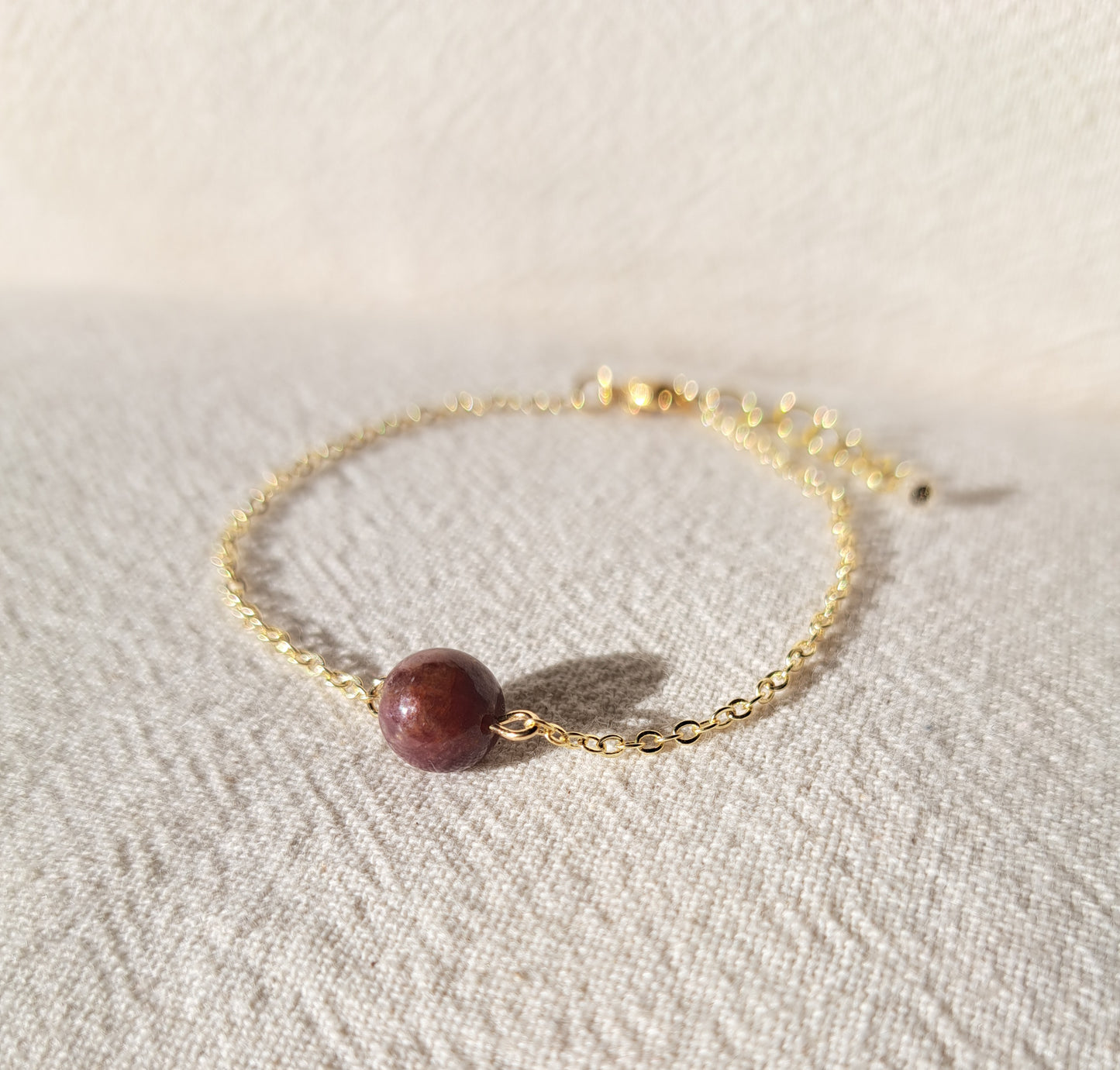 Ruby pearl bracelet