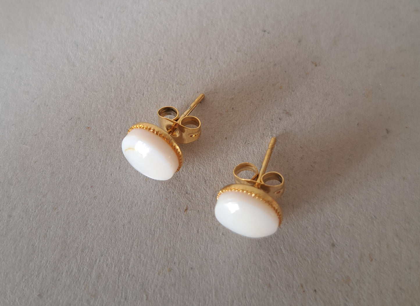 Mother of pearl earrings - Stainless steel