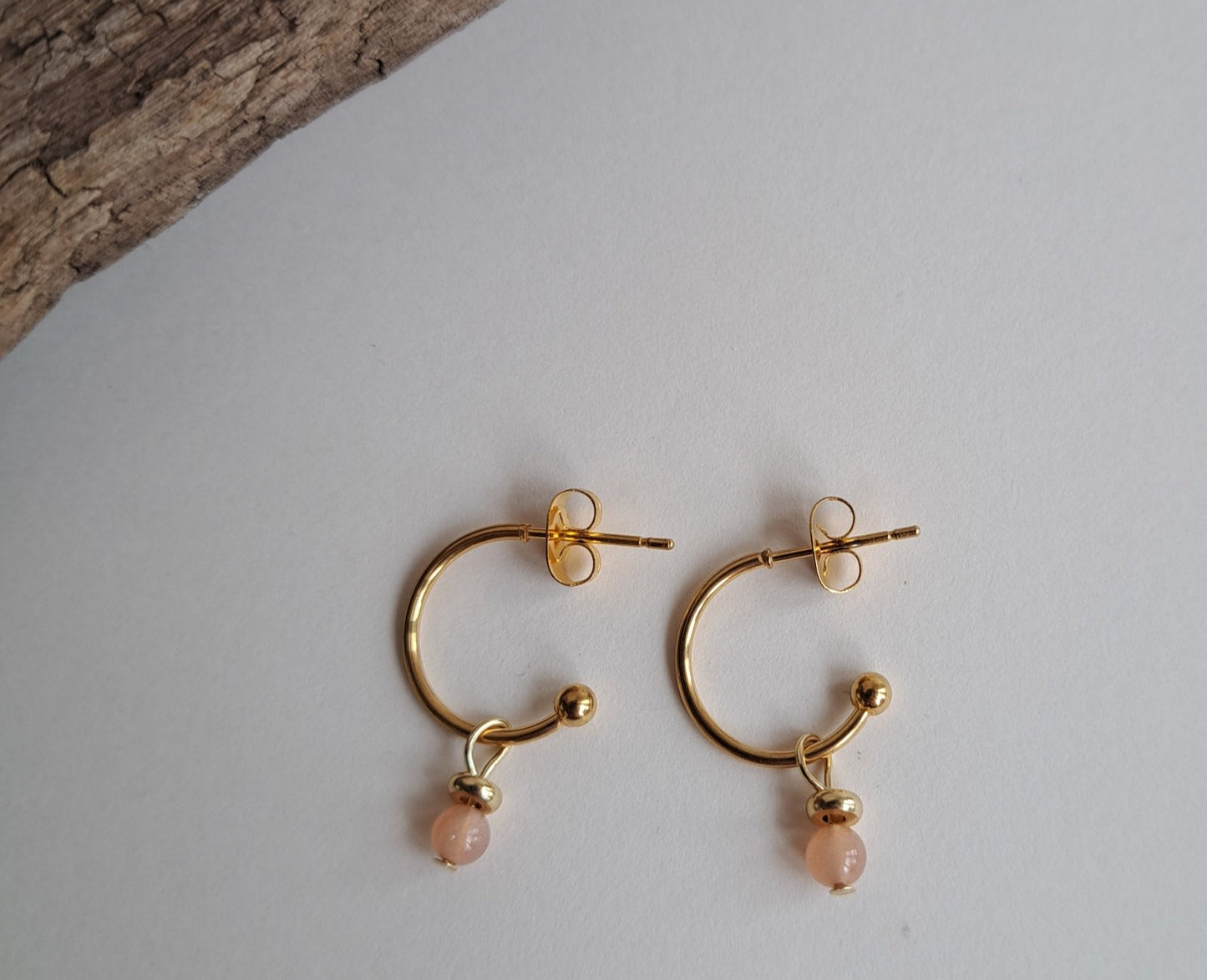 Boucles d'oreilles et son lot de 3 paires de perles interchangeables