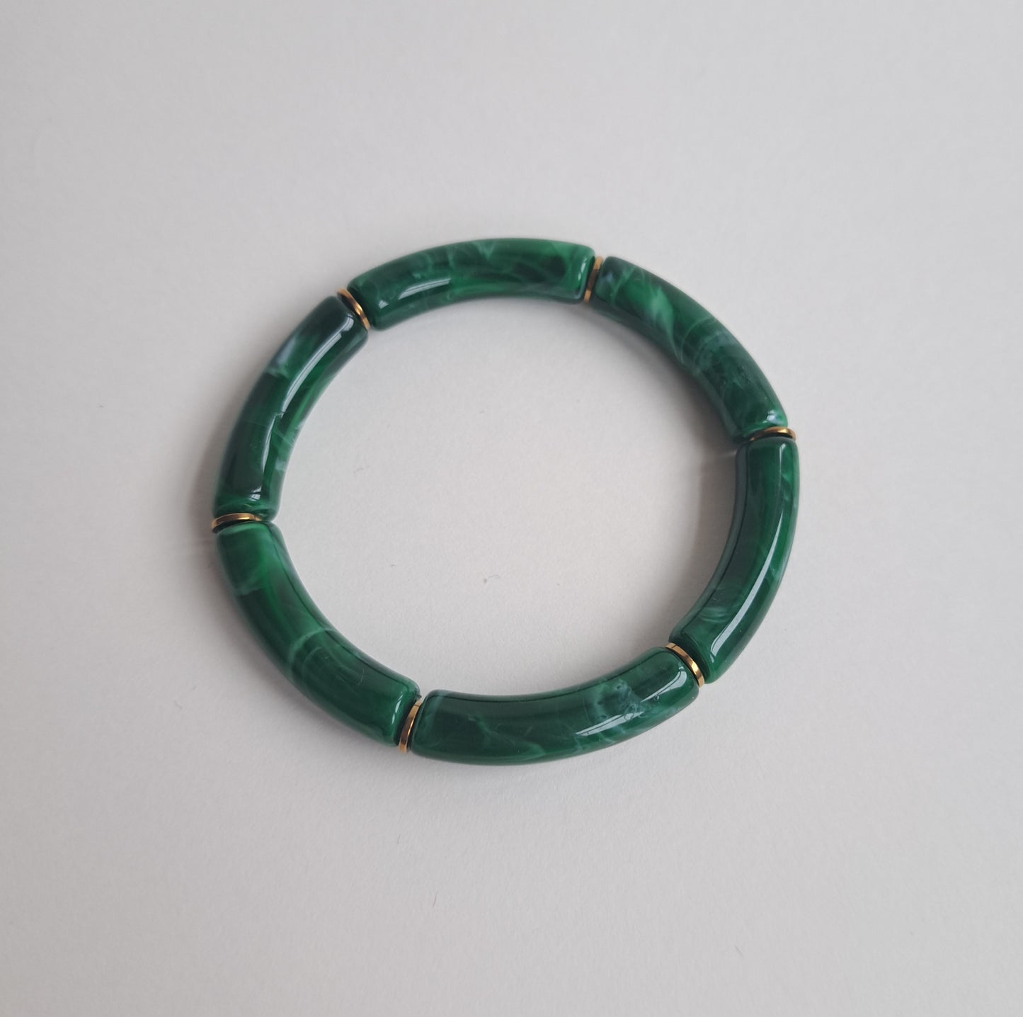 Lot de 3 bracelets noir, vert et doré