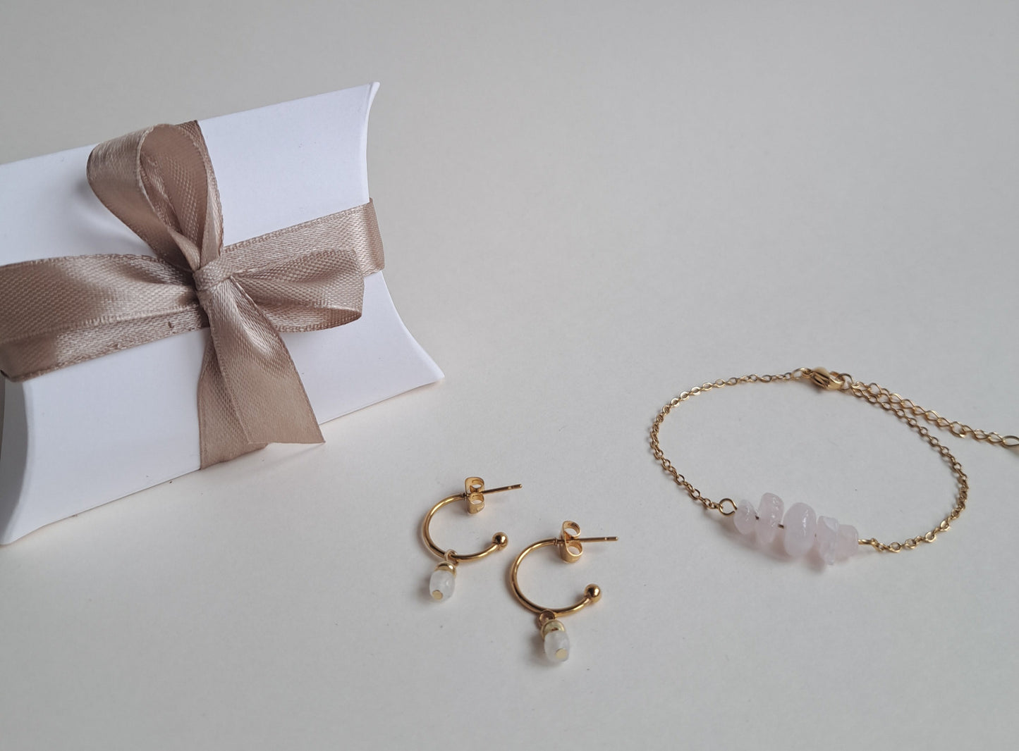 Coffret Saint Valentin - Bracelet et boucles d'oreilles