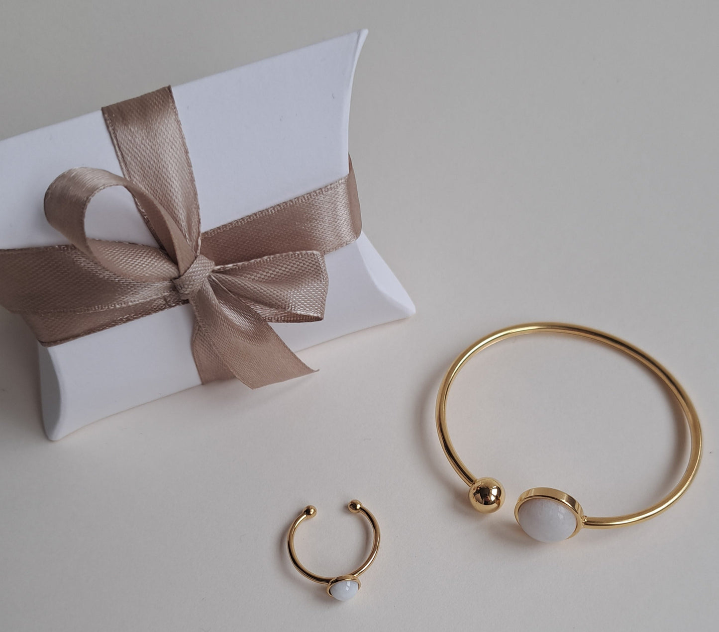 Coffret Saint Valentin - Bracelet jonc et bague
