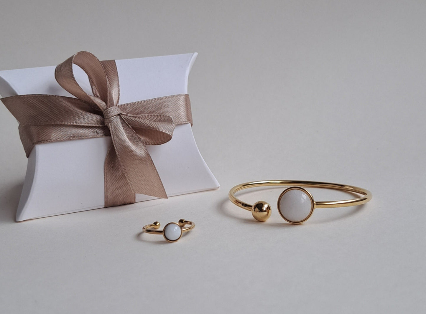 Coffret Saint Valentin - Bracelet jonc et bague