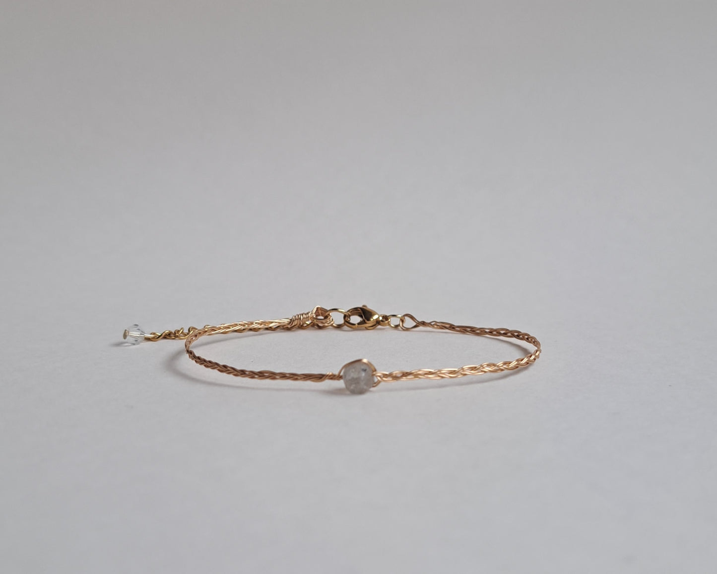 Bracelet tressé Labradorite - Argenté ou Doré