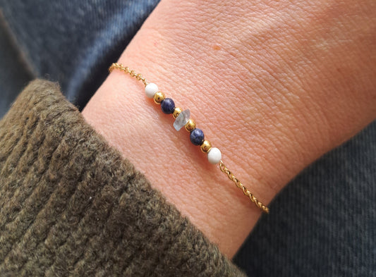 Bracelet Astro Verseau - Pierres naturelles