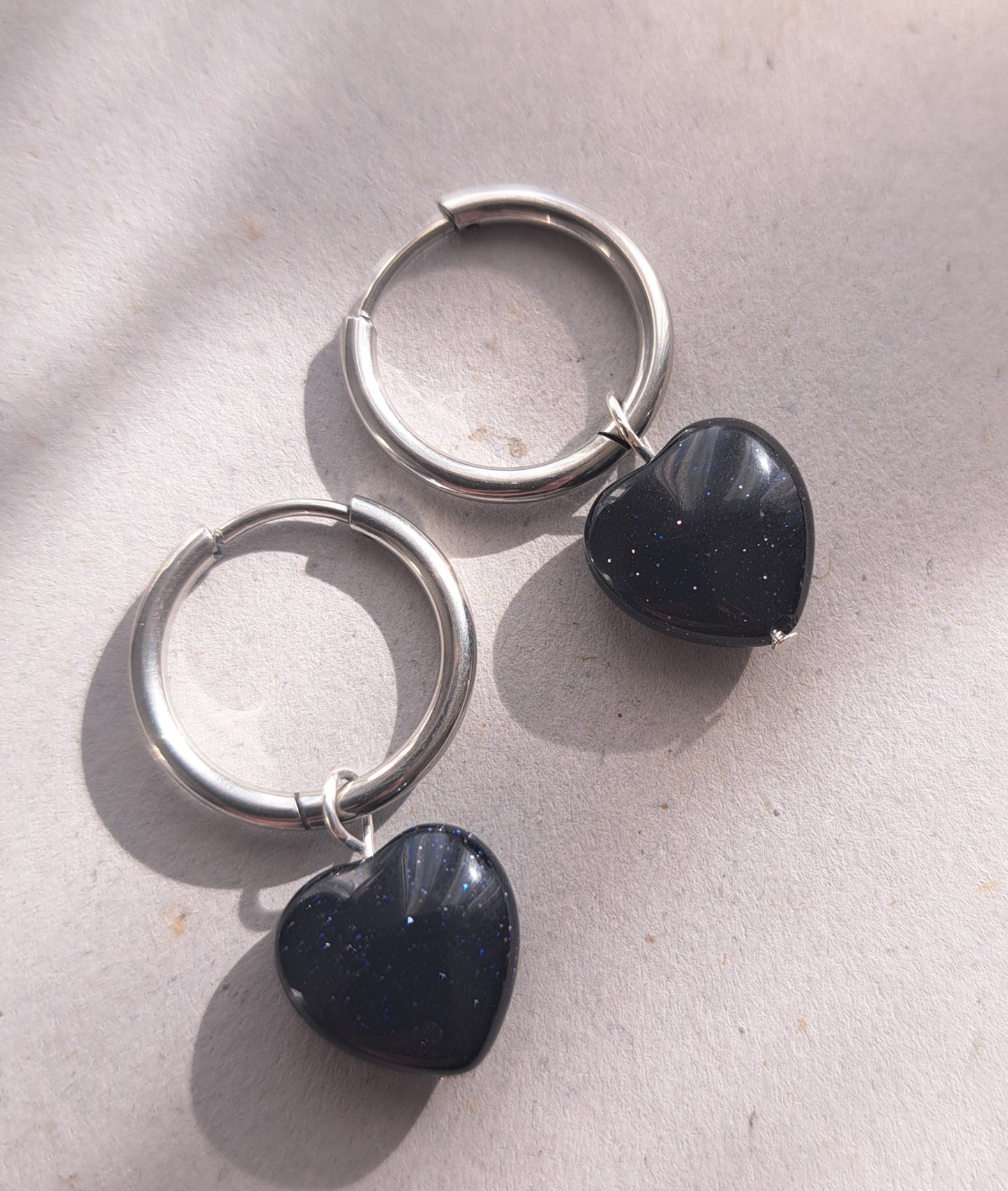 Boucles d'oreilles coeur Bluestone - Argenté ou doré