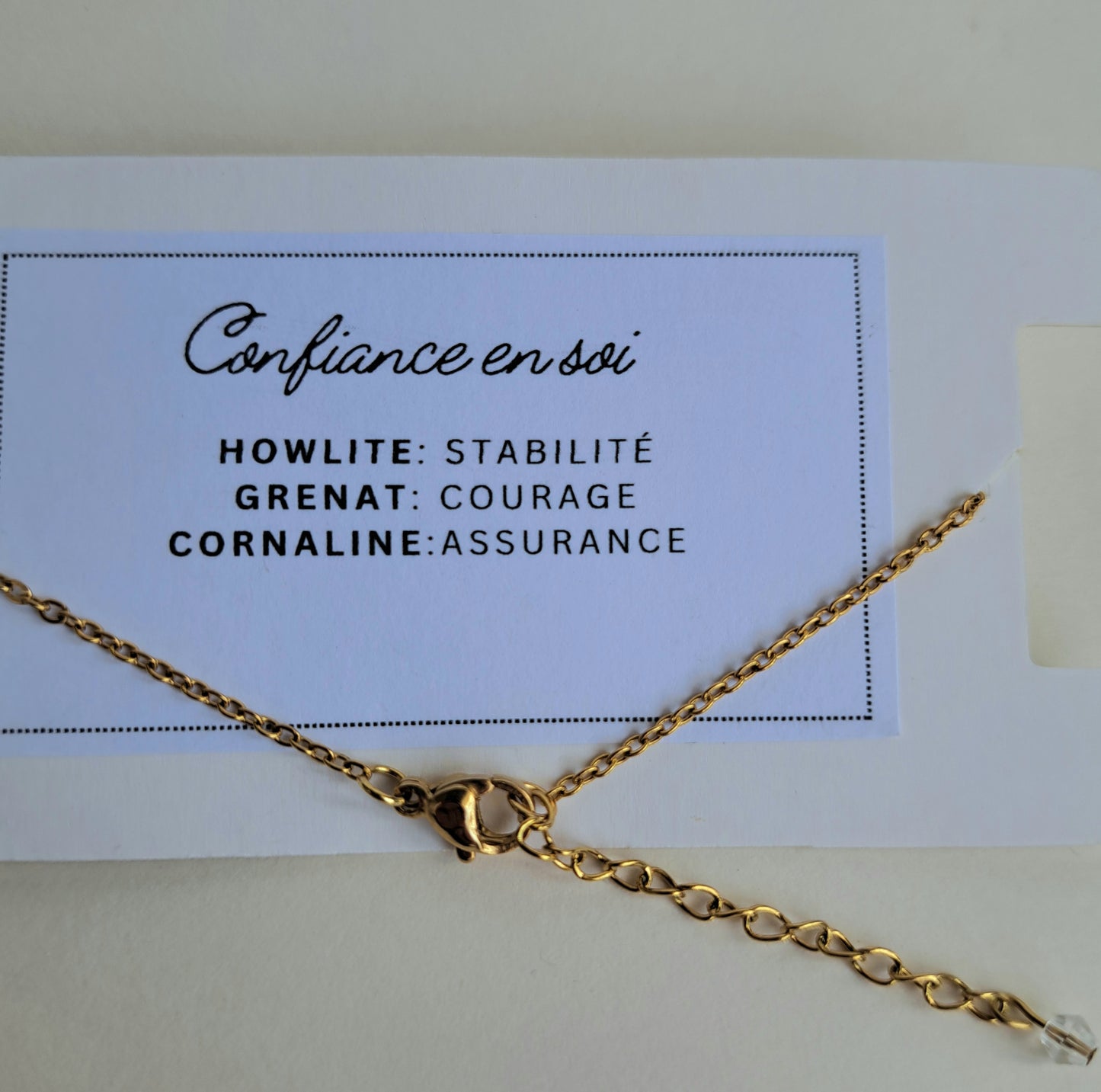 Bracelet "Confiance en soi" 3 pierres