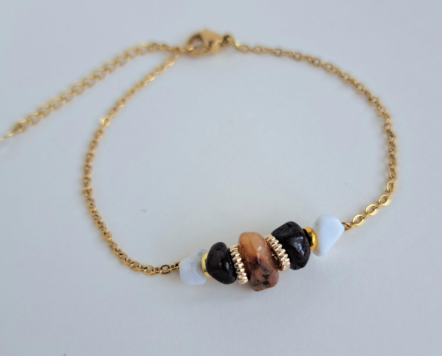 Bracelet "Confiance en soi" 3 pierres