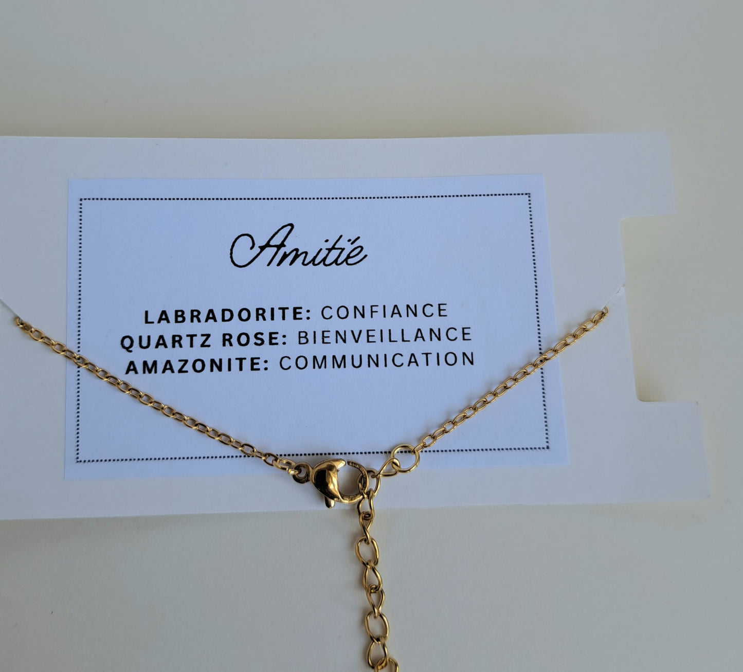 Bracelet "Amitié" 3 pierres