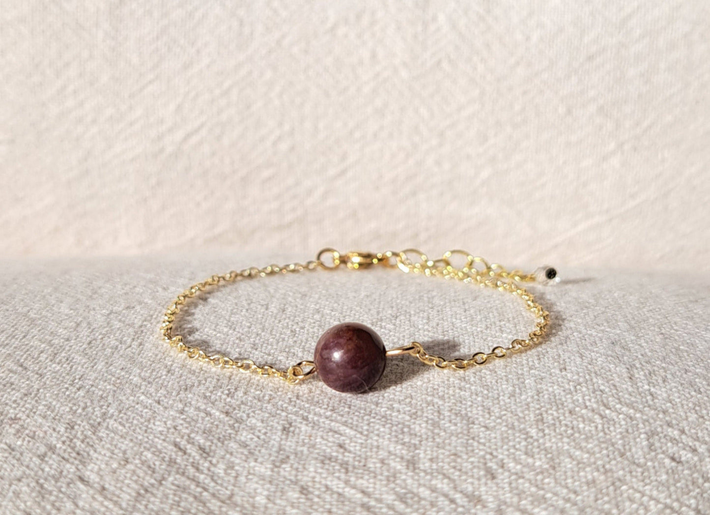 Ruby pearl bracelet