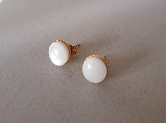 Mother of pearl earrings - Stainless steel