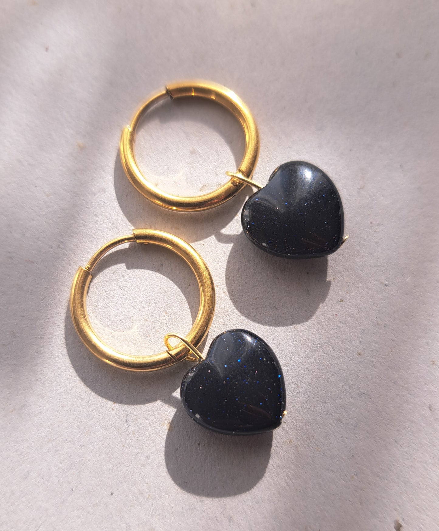 Boucles d'oreilles coeur Bluestone - Argenté ou doré