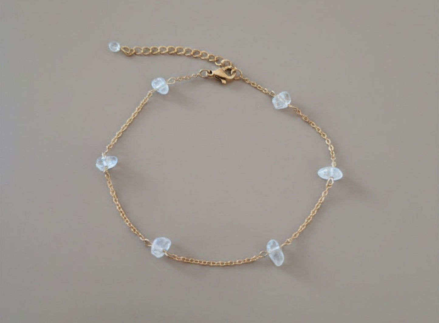 Bracelet de cheville Cristal de roche - SUMMER