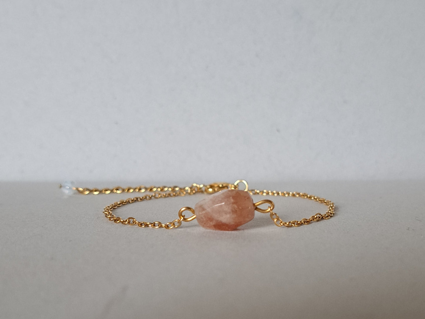 Bracelet Pierre de soleil - Doré ou argenté