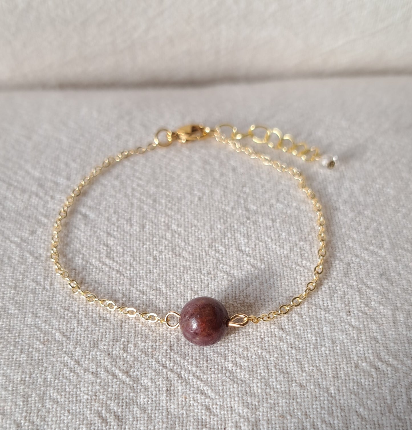 Ruby pearl bracelet