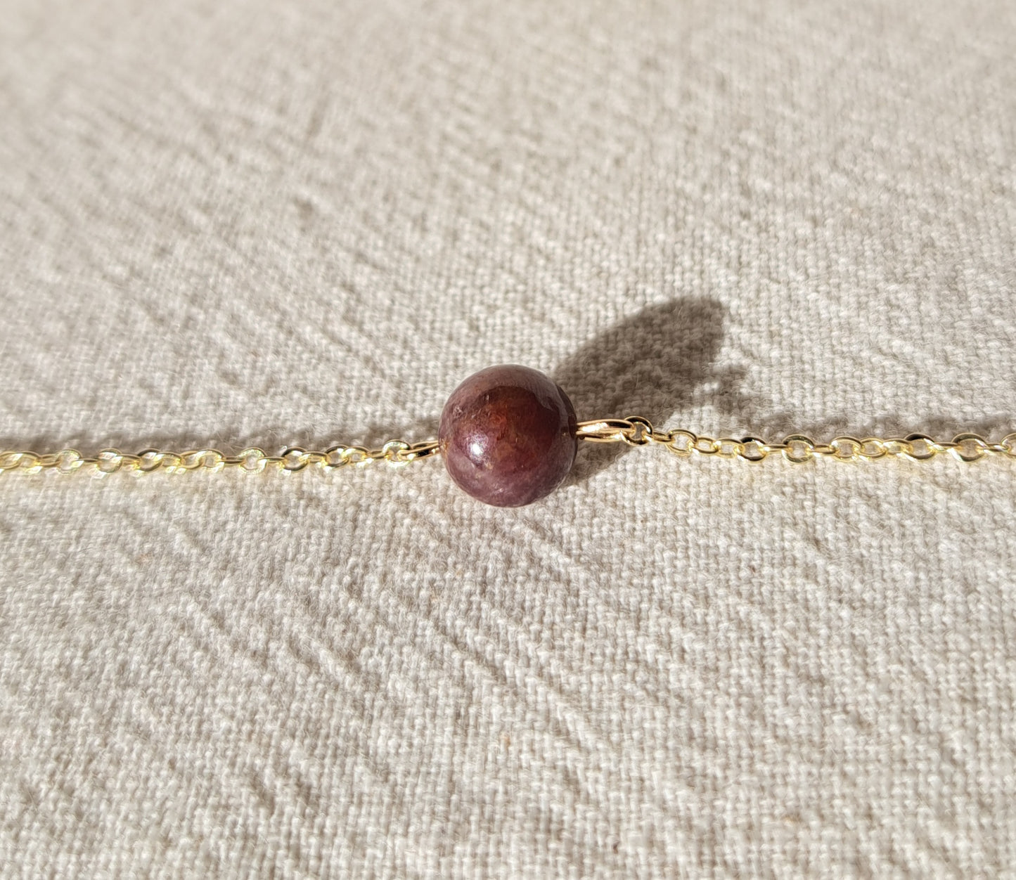 Ruby pearl bracelet