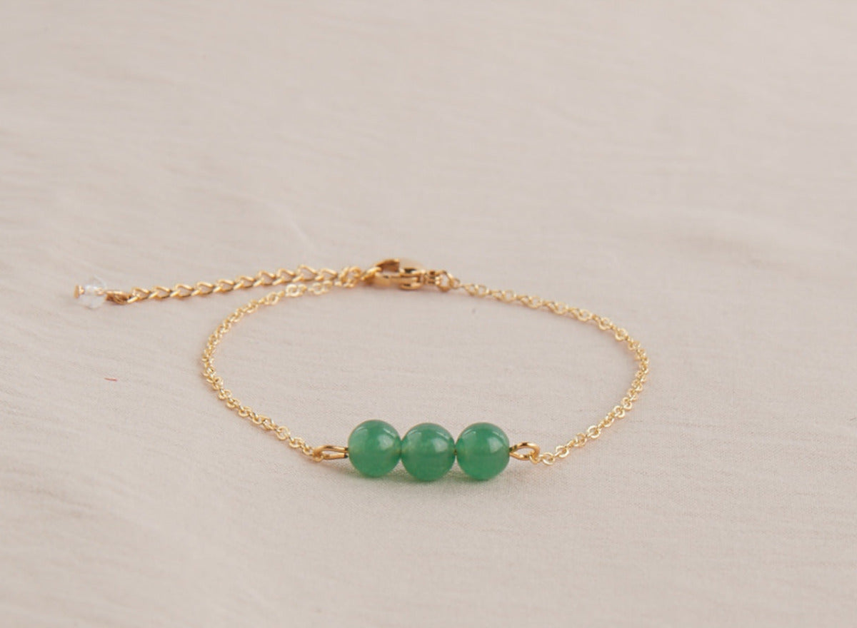 Bracelet pierres Aventurine, Chance