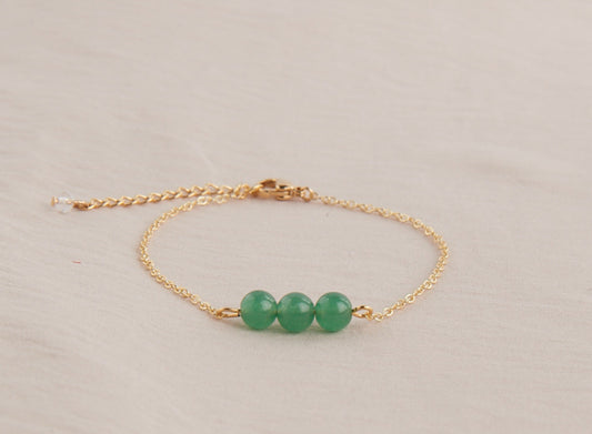 Aventurine stone bracelet, Luck