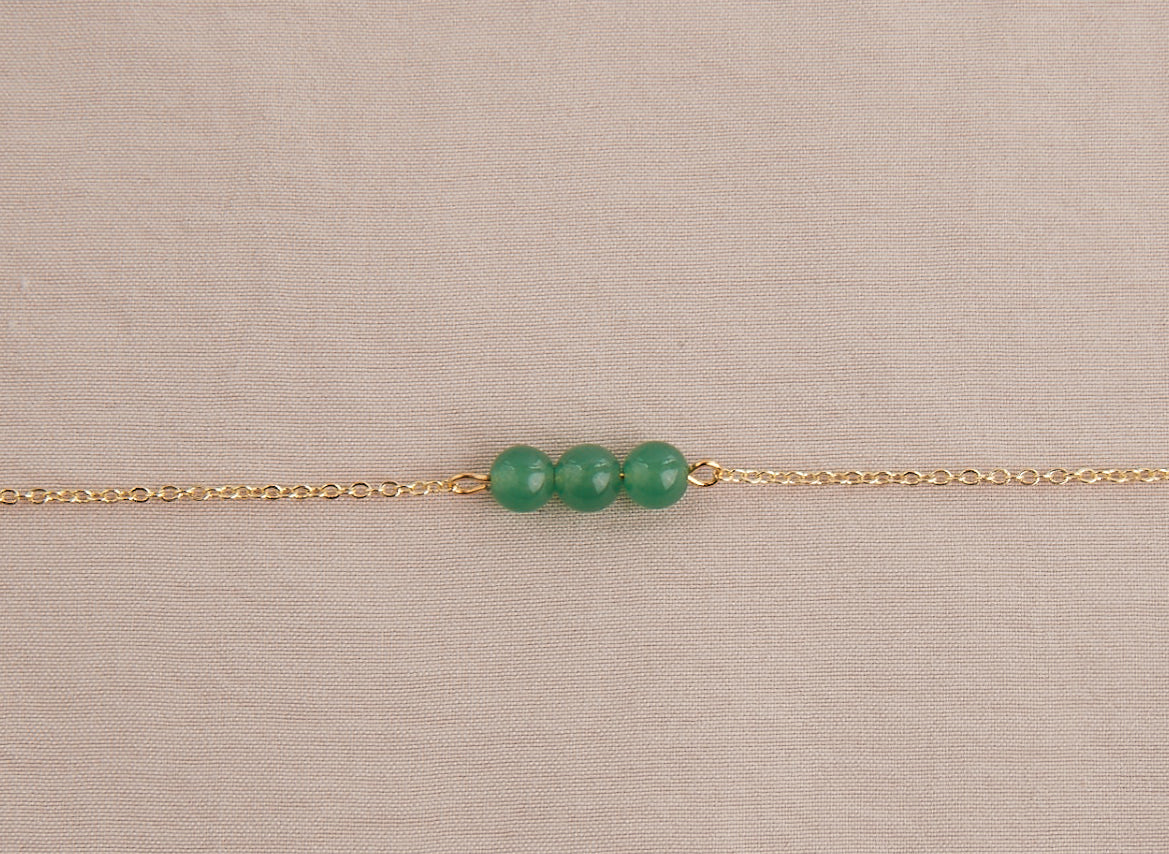 Bracelet pierres Aventurine, Chance