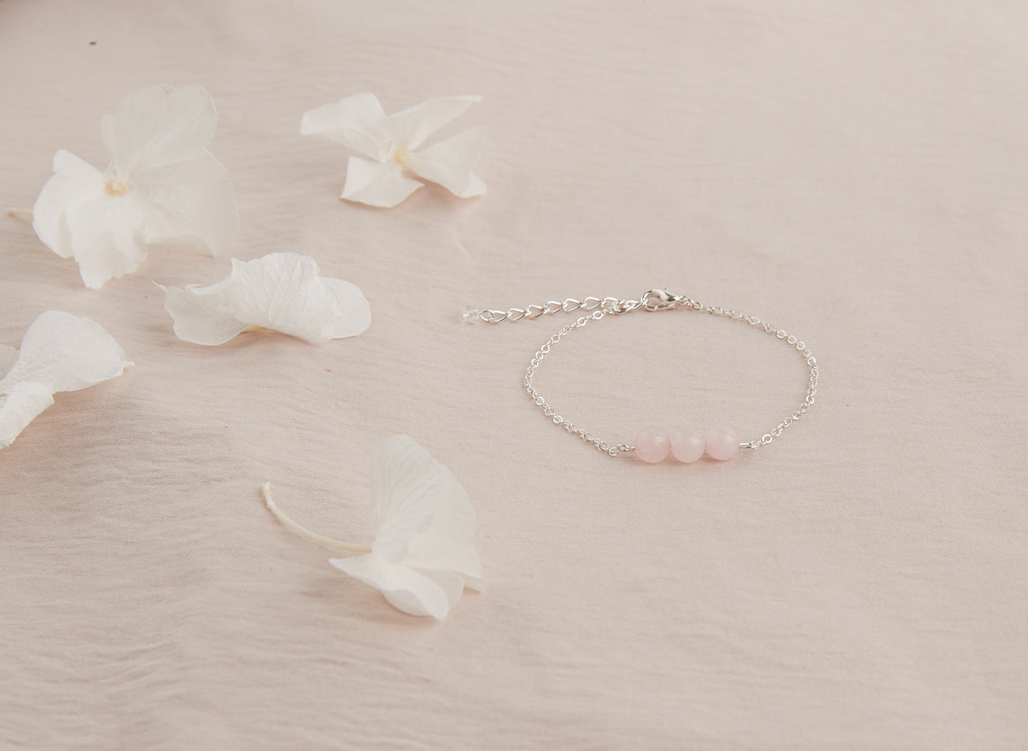 Bracelet Quartz rose, Anti-stress