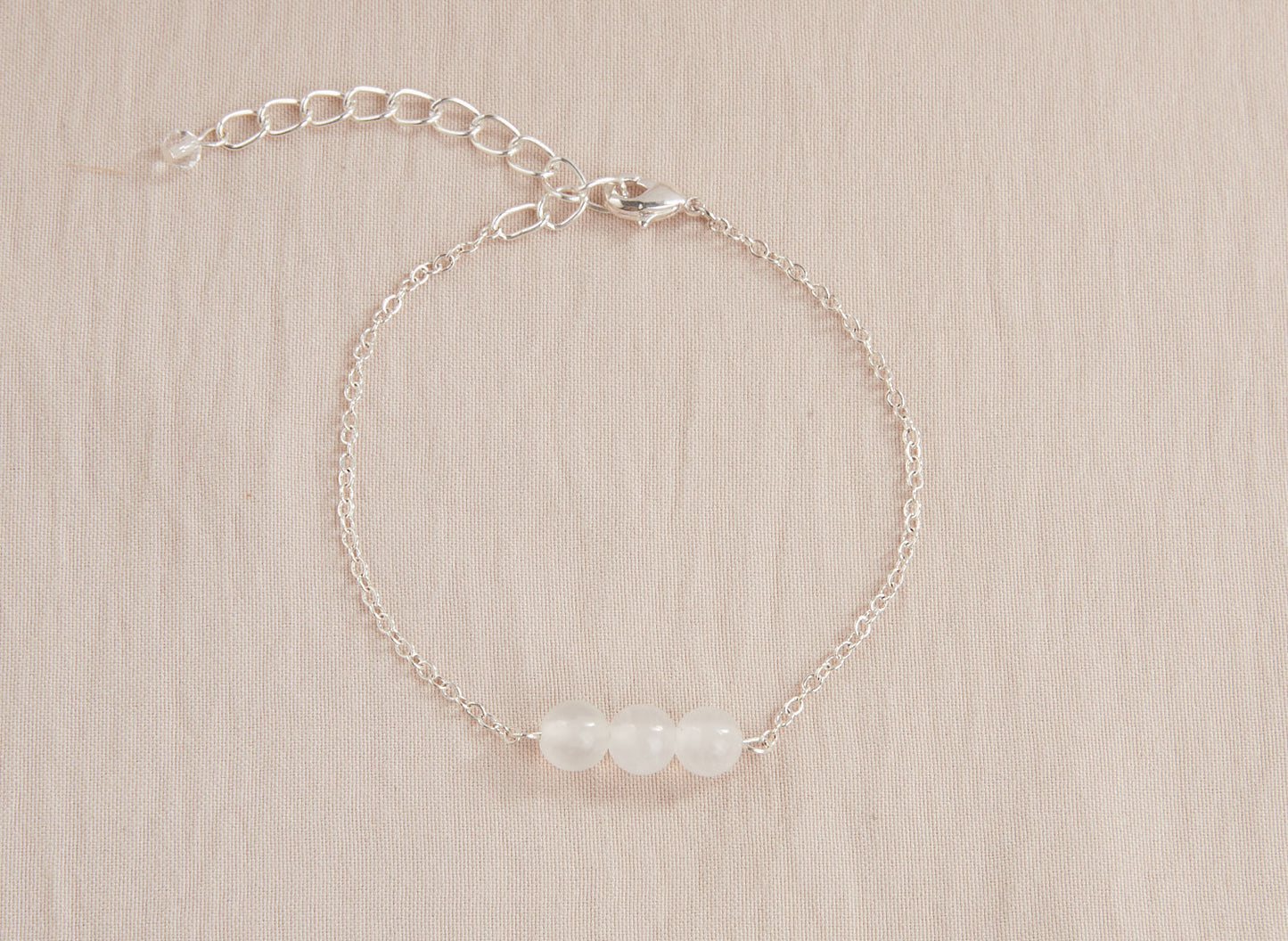 Selenite pearl bracelet, Soothing