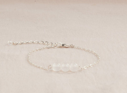 Selenite pearl bracelet, Soothing