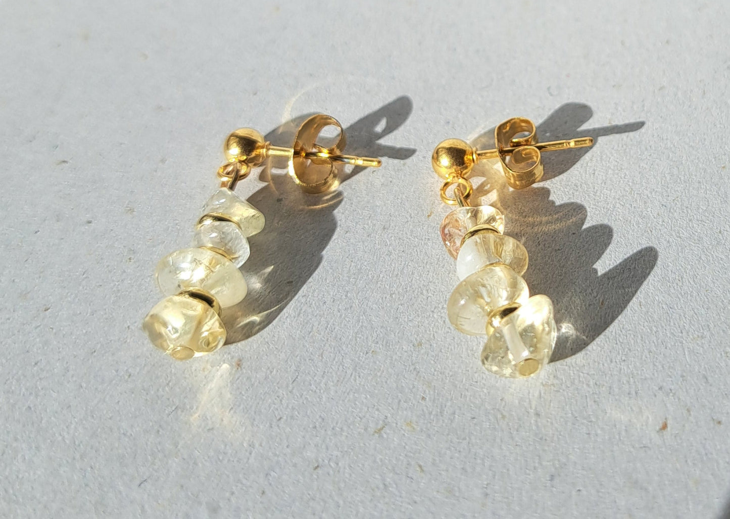 Boucles d'oreilles Citrine