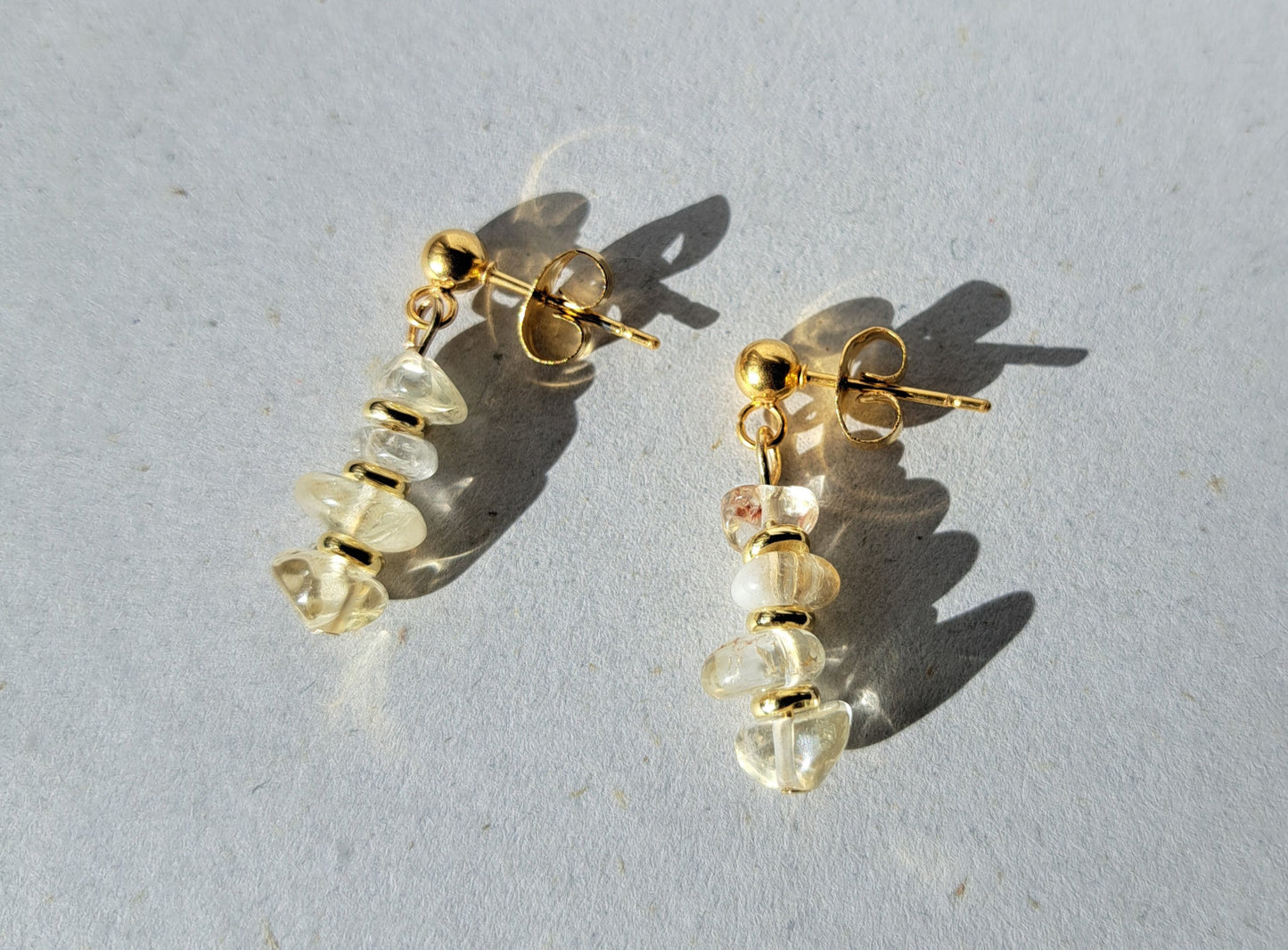 Boucles d'oreilles Citrine