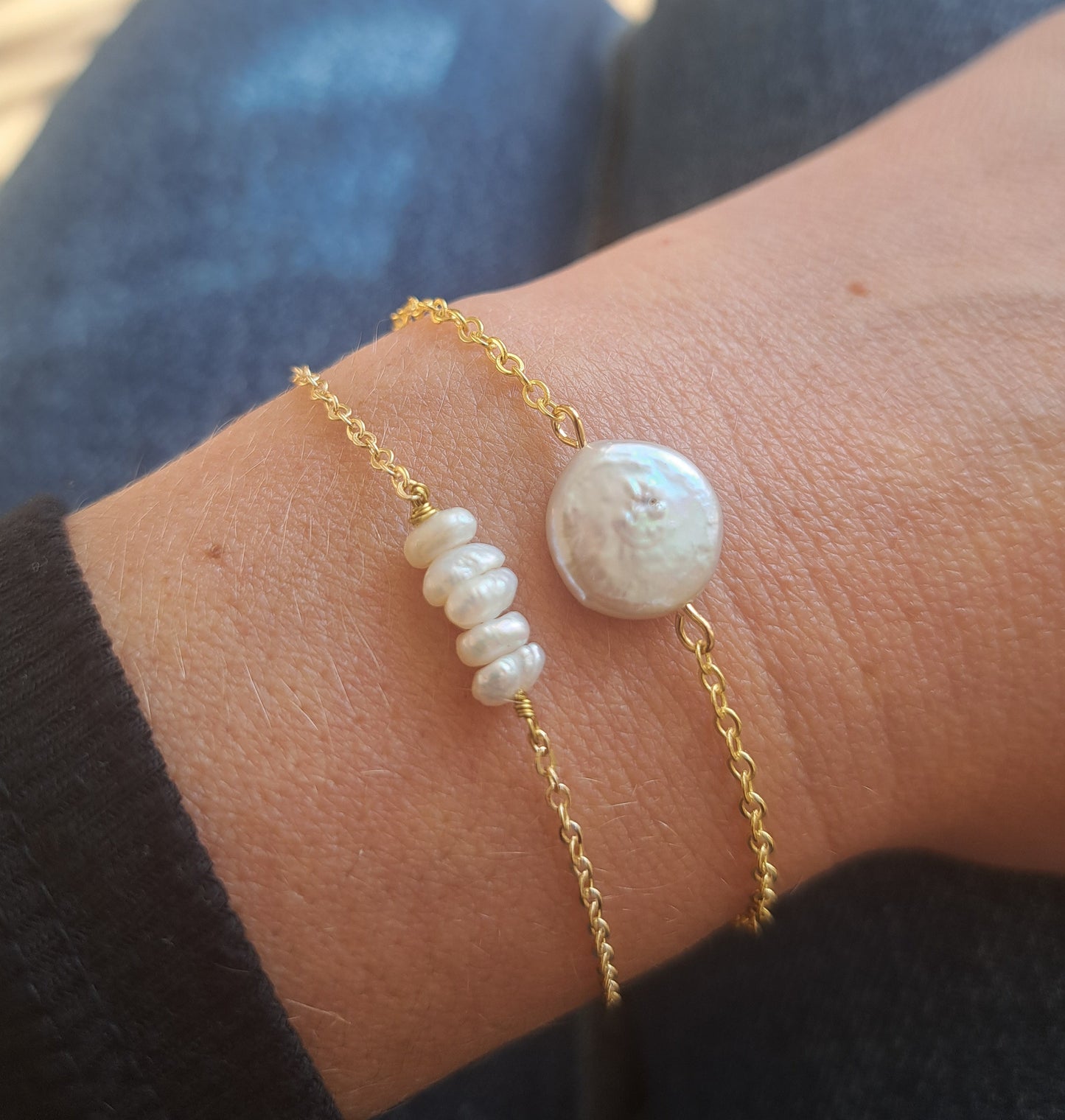 Fine cultured pearl bracelet