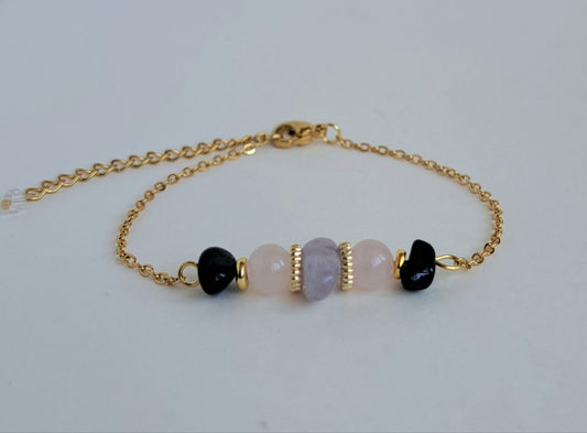 Bracelet "Anti-stress" 3 pierres