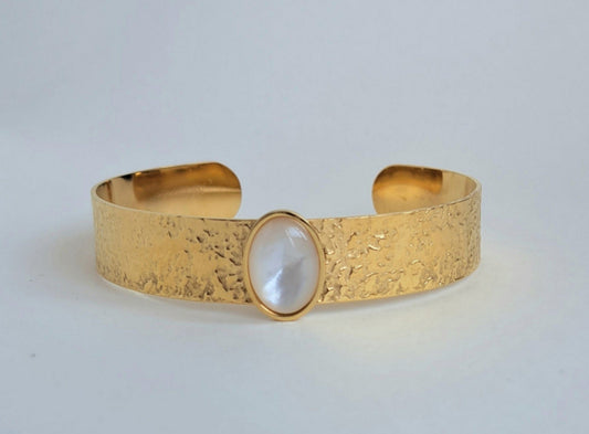 Bracelet jonc Pierre de lune