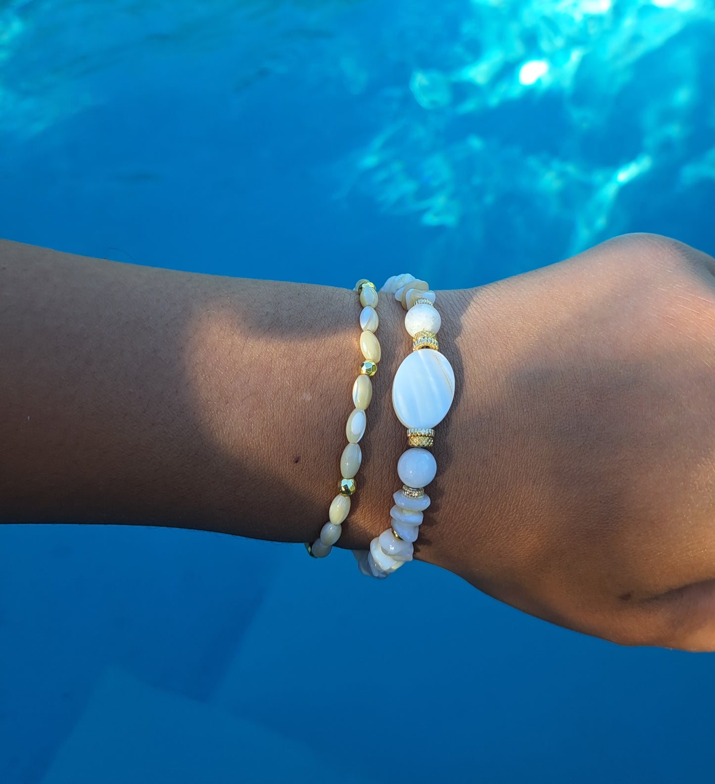 Bracelet perles nacre -SUMMER