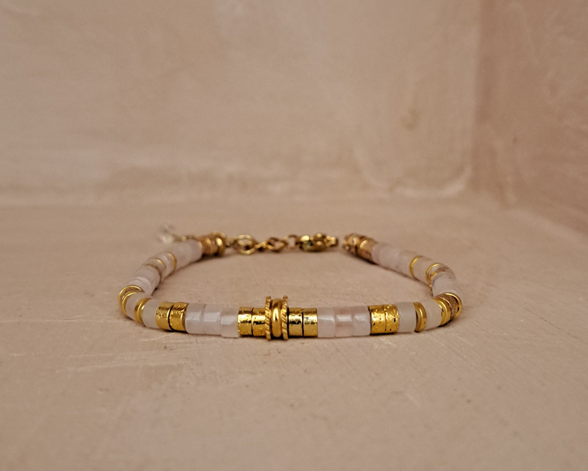 Bracelets perles fines - 5 pierres au choix