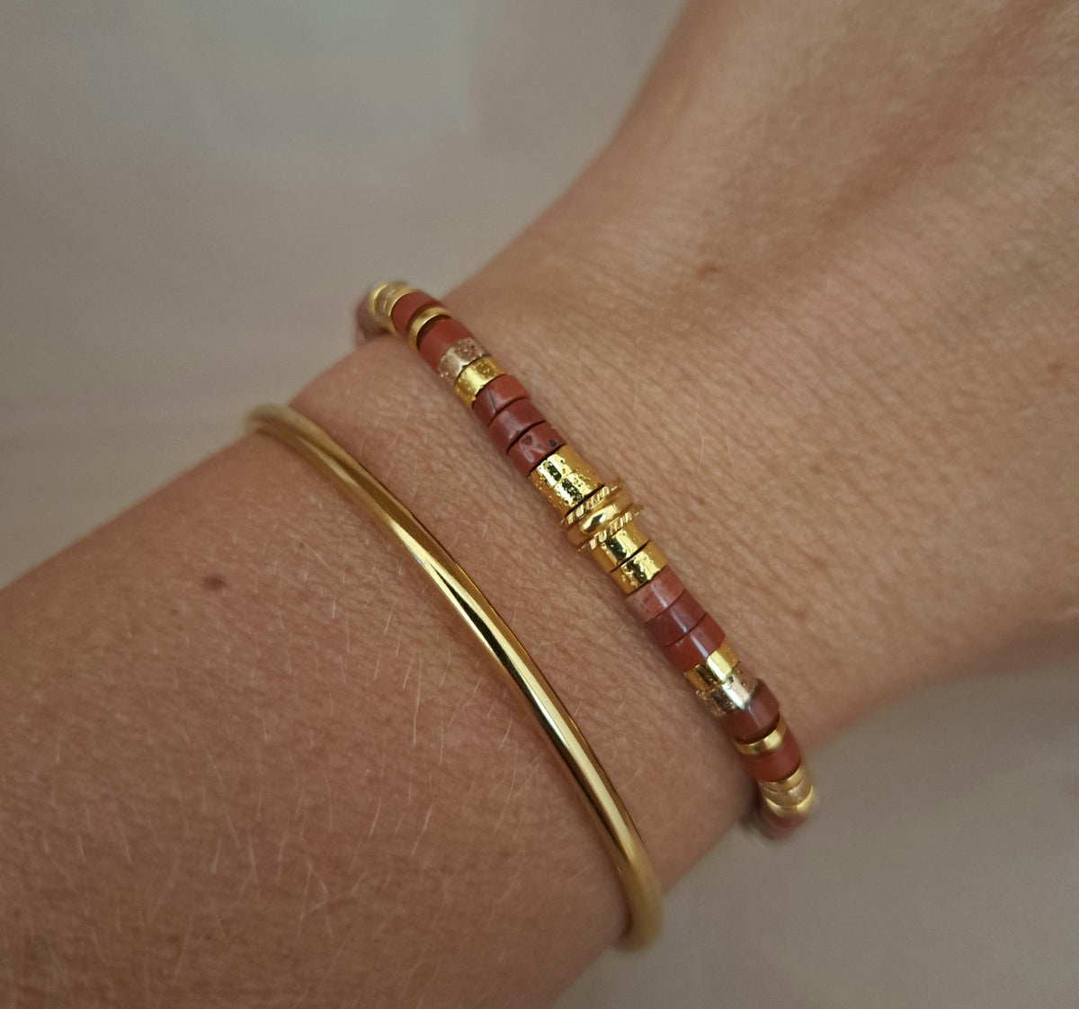 Bracelets perles fines - 5 pierres au choix