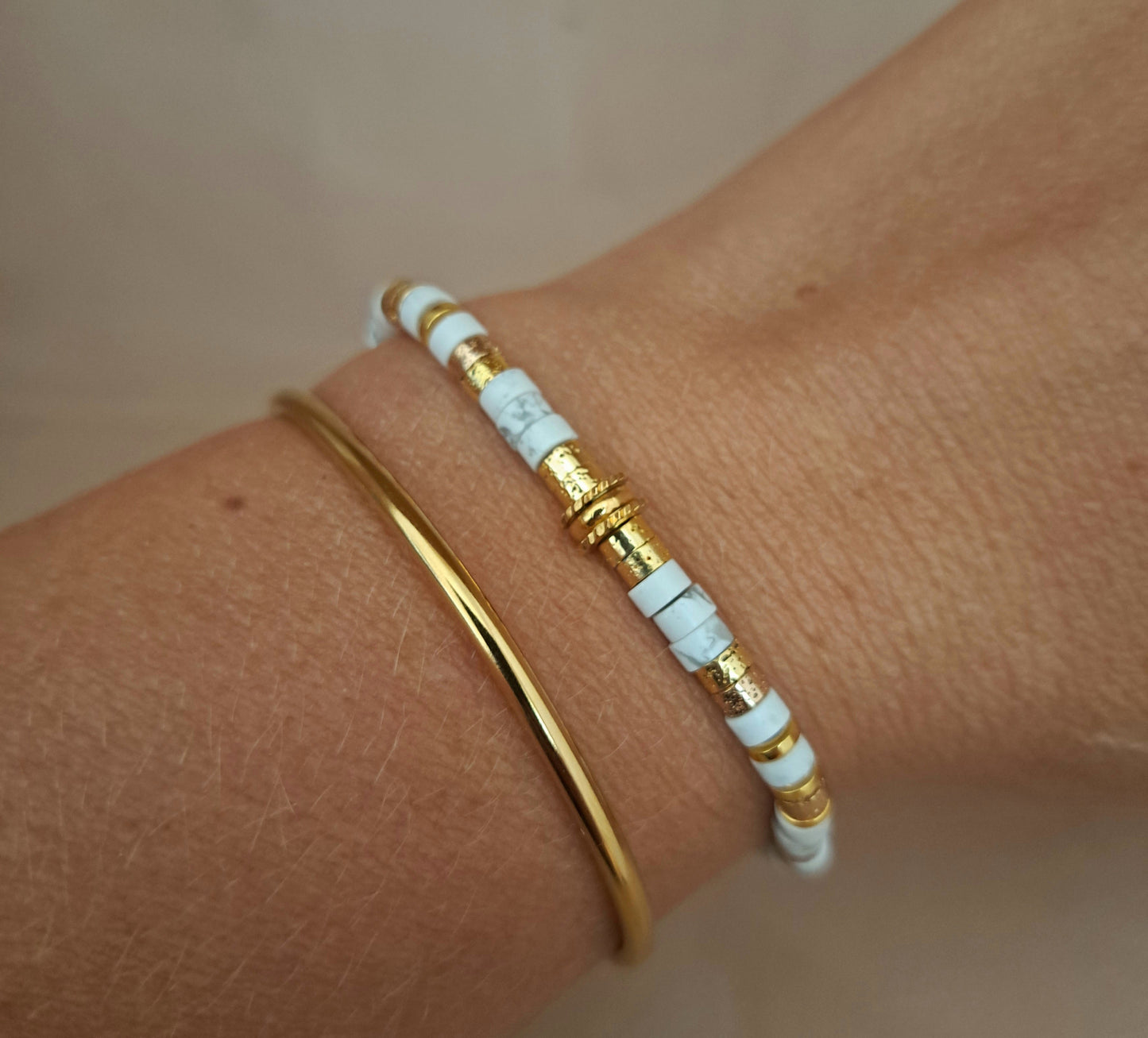 Bracelets perles fines - 5 pierres au choix