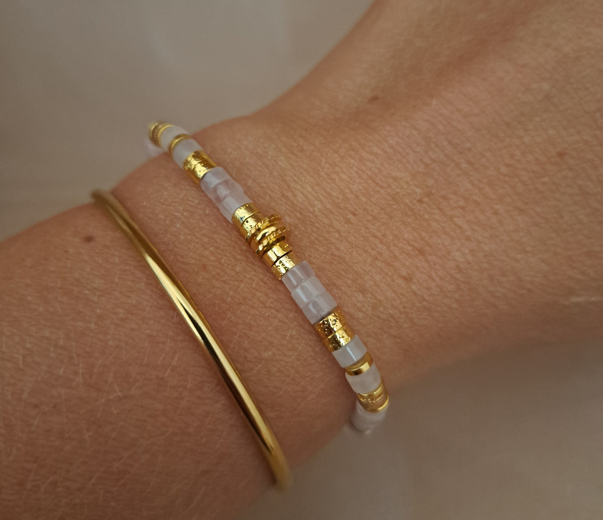 Bracelets perles fines - 5 pierres au choix