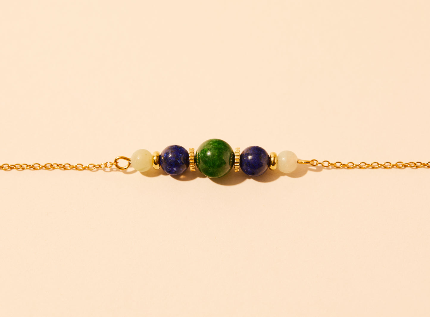 Gemini bracelet in natural stones