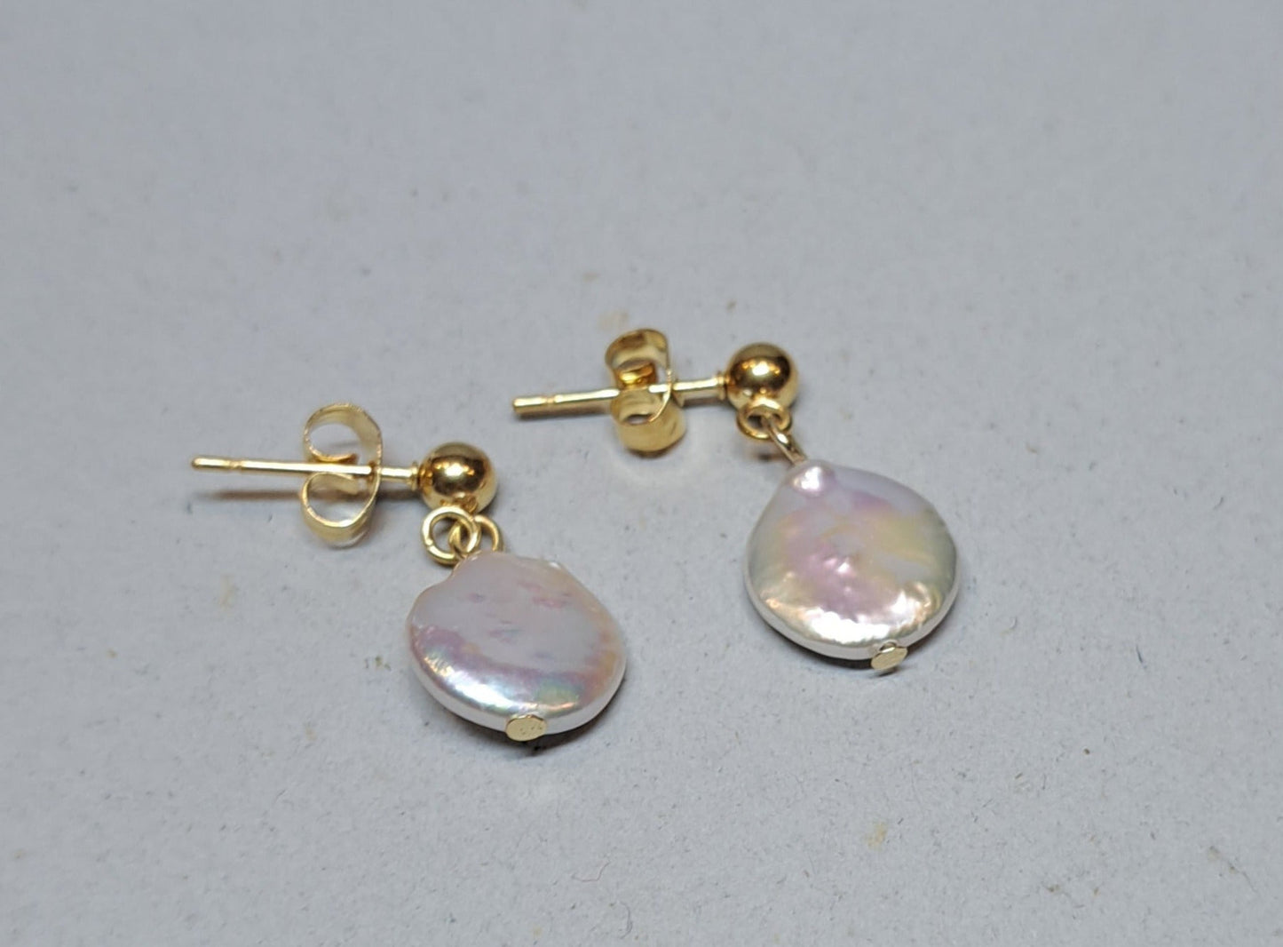 Cultured pearl earrings - Stainless steel