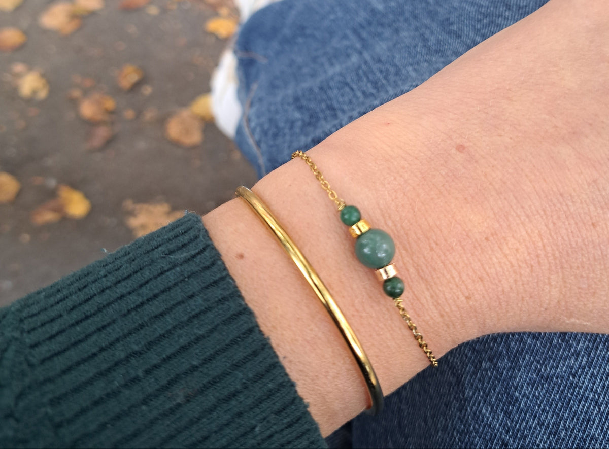 Bracelet Pierre Jade - Chance