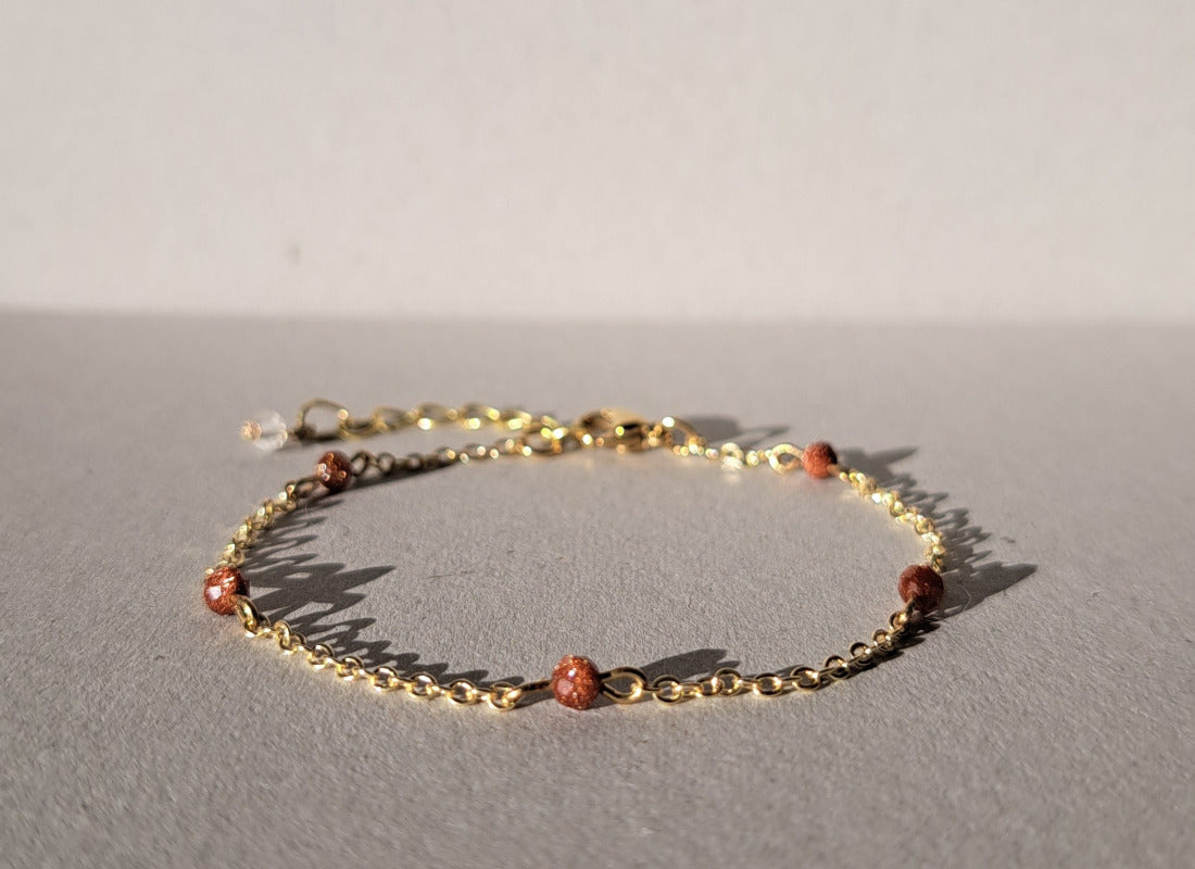 Bracelet fin perles de soleil