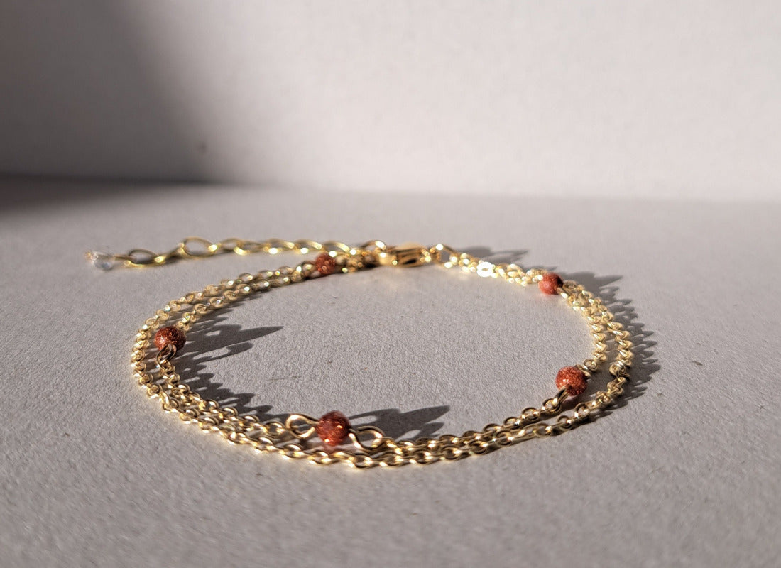 2-row sun pearl bracelet