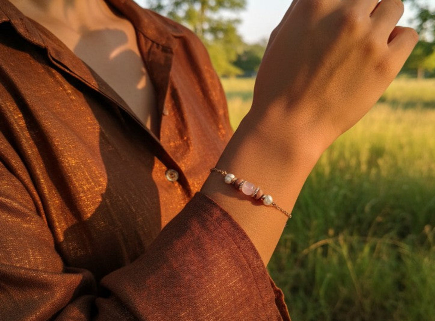 Bracelet énergie de la terre - Harmonie, ancrage et douceur