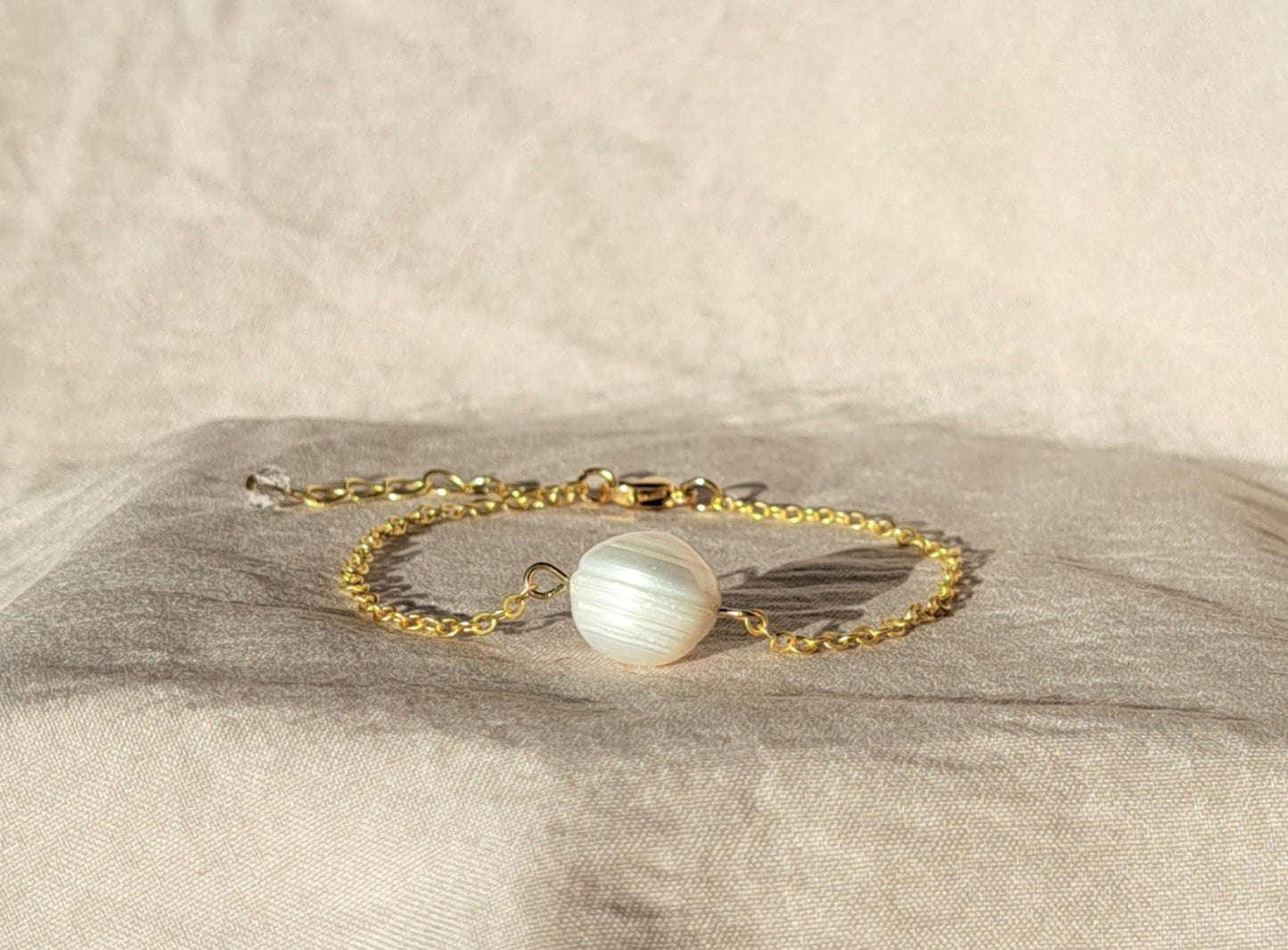 XXL single pearl bracelet