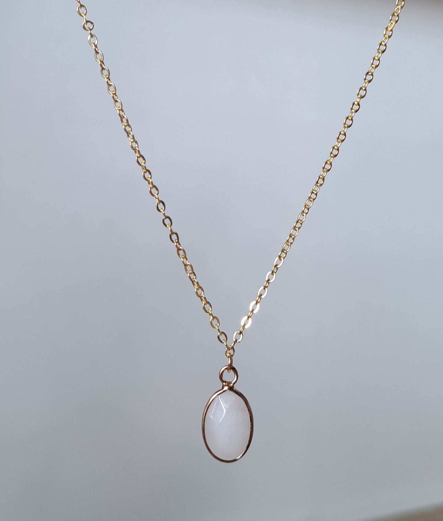 Rose Quartz Pendant Necklace