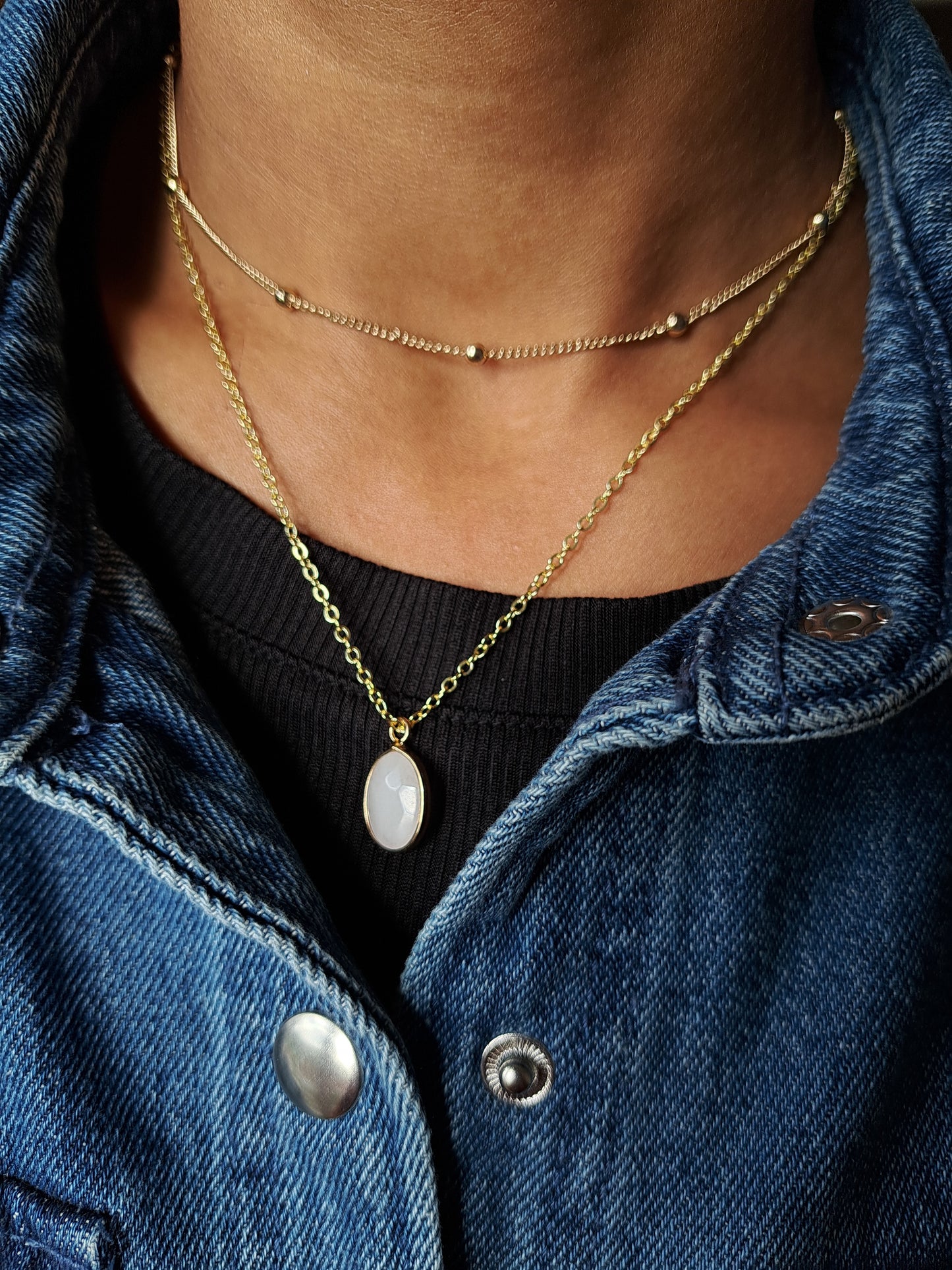 Rose Quartz Pendant Necklace