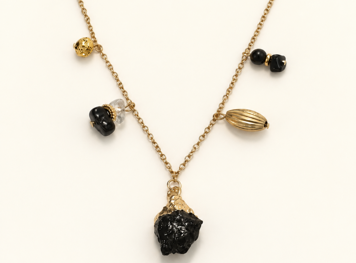 Collier 5 pendentifs - Pierre au choix
