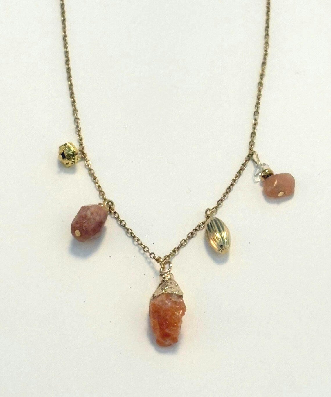 Collier 5 pendentifs - Pierre au choix