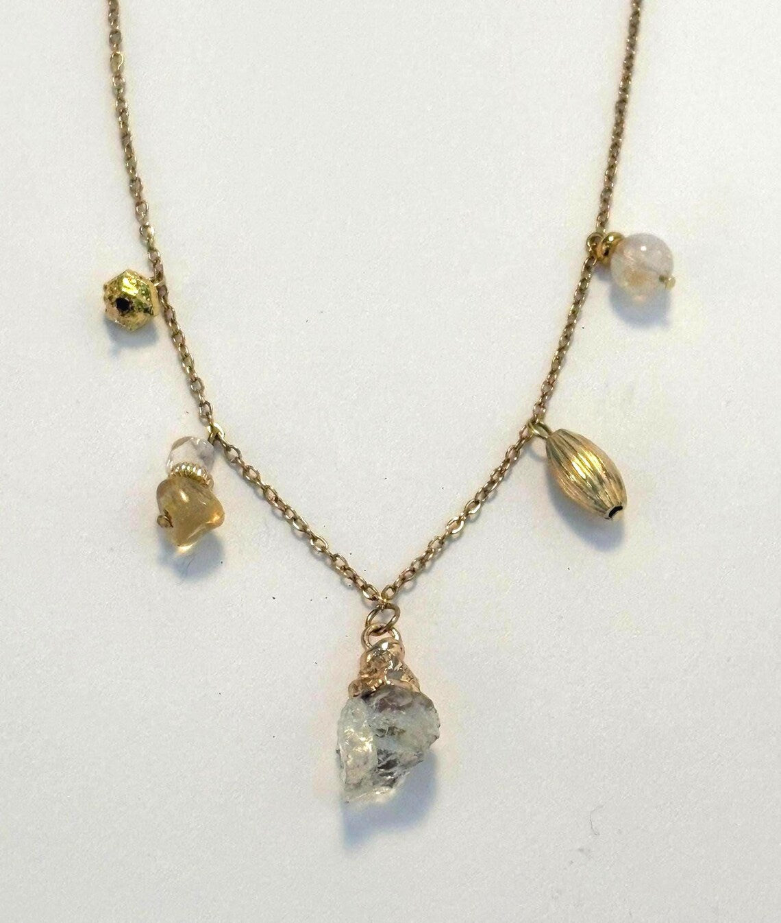 Collier 5 pendentifs - Pierre au choix