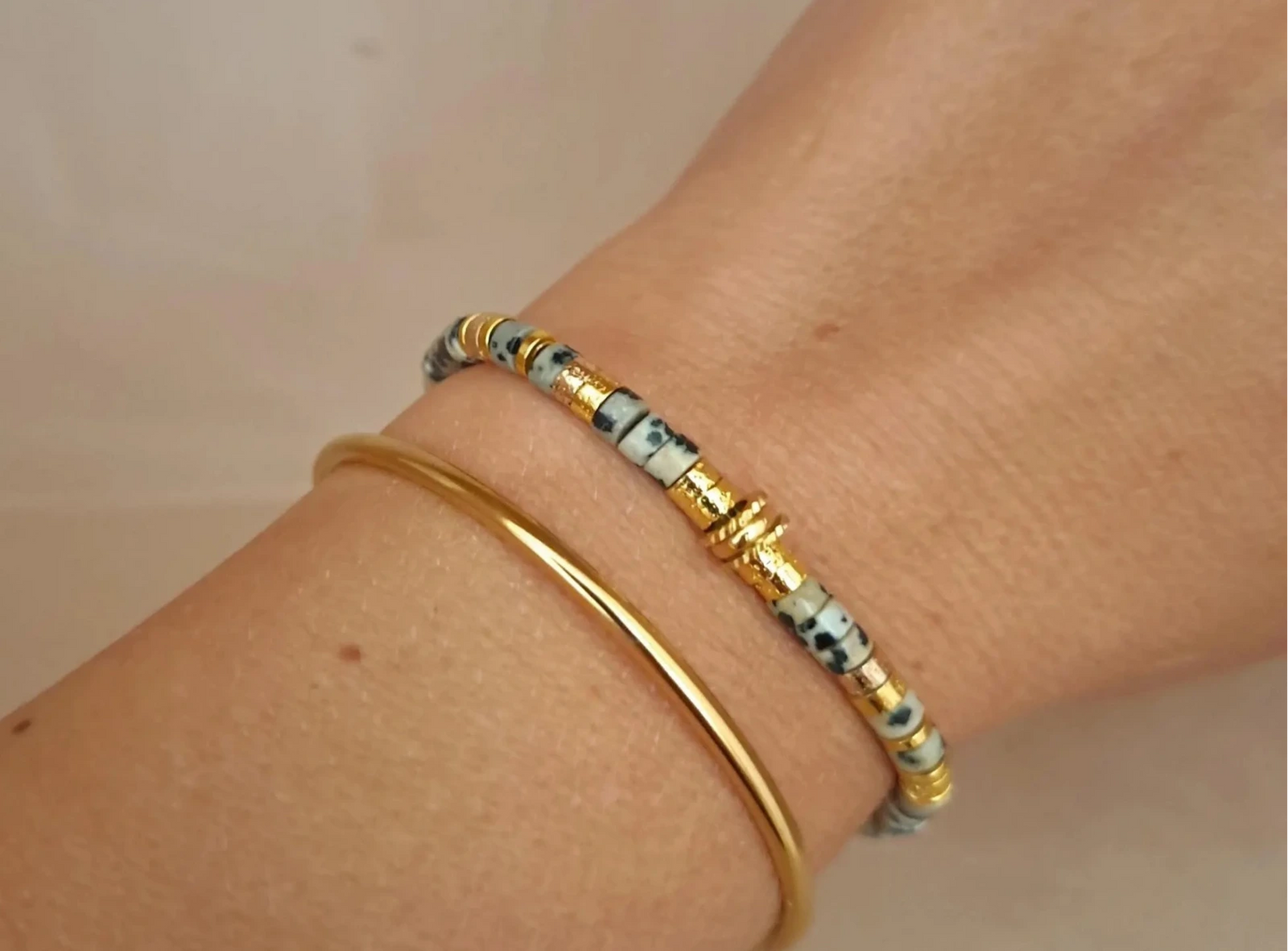 Bracelets perles fines - 5 pierres au choix