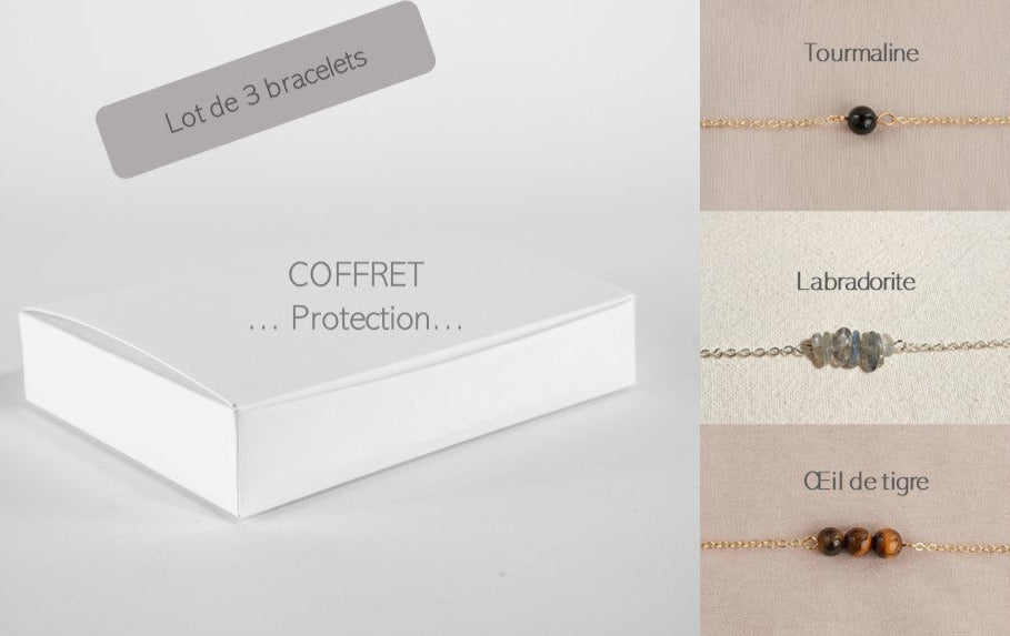 "Protection" box - Set of 3 protective bracelets